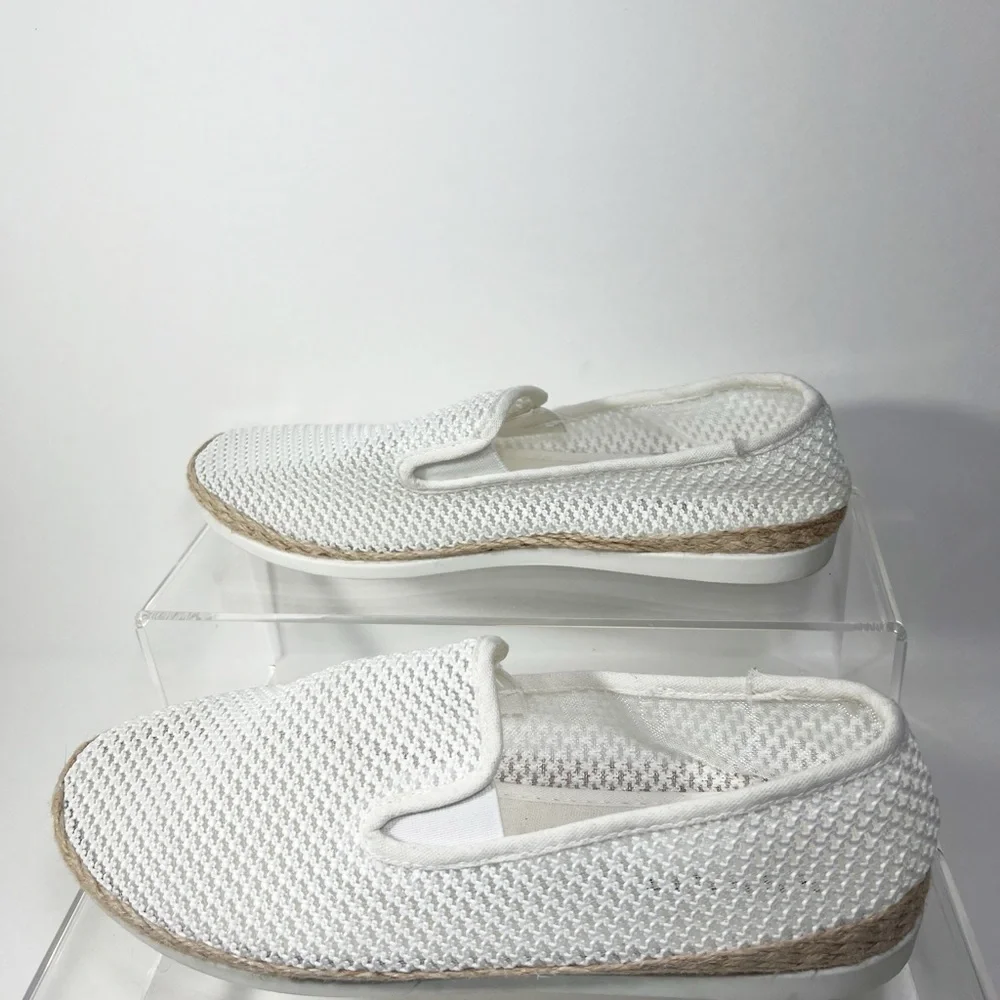 New Esprit Emilia White and Jute Espadrille Womens size 11